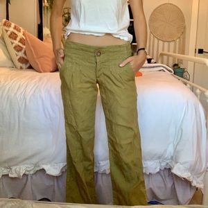 Athleta 100% low rise linen pants 30 inch inseam
